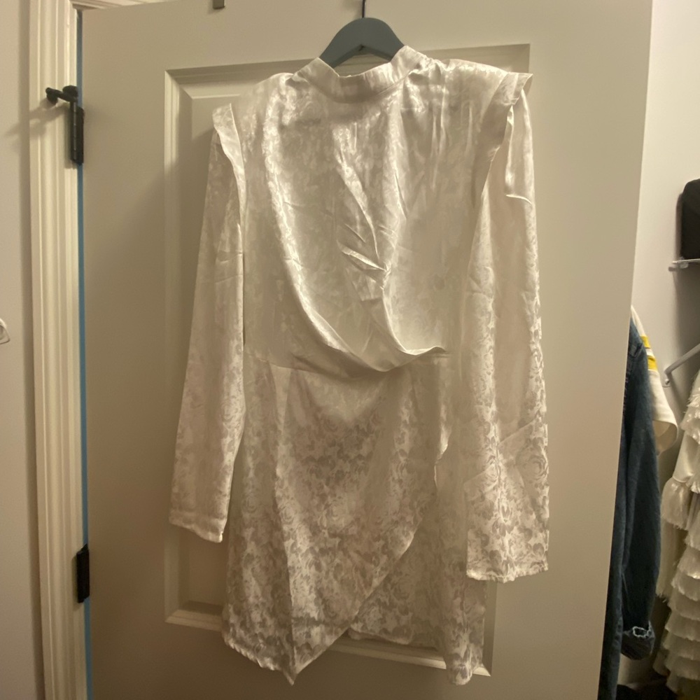 Nasty Gal white floral dress